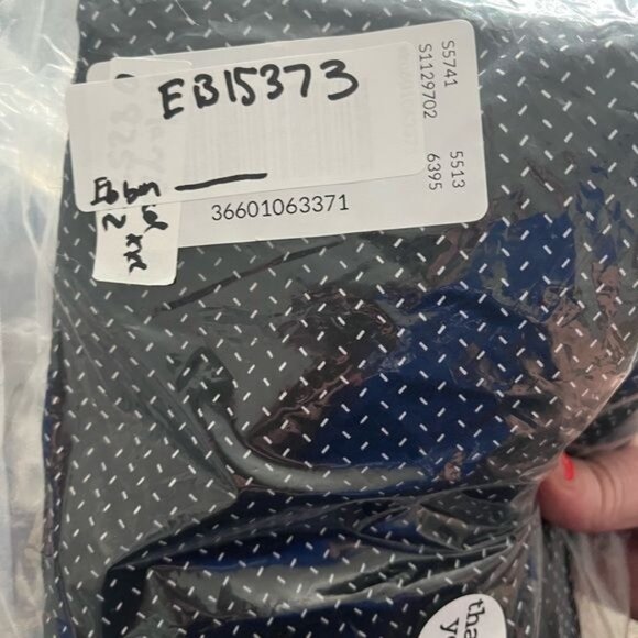 Hilary Radley navy geometric 9” chino Golf Dress shorts size XXL - Picture 13 of 13